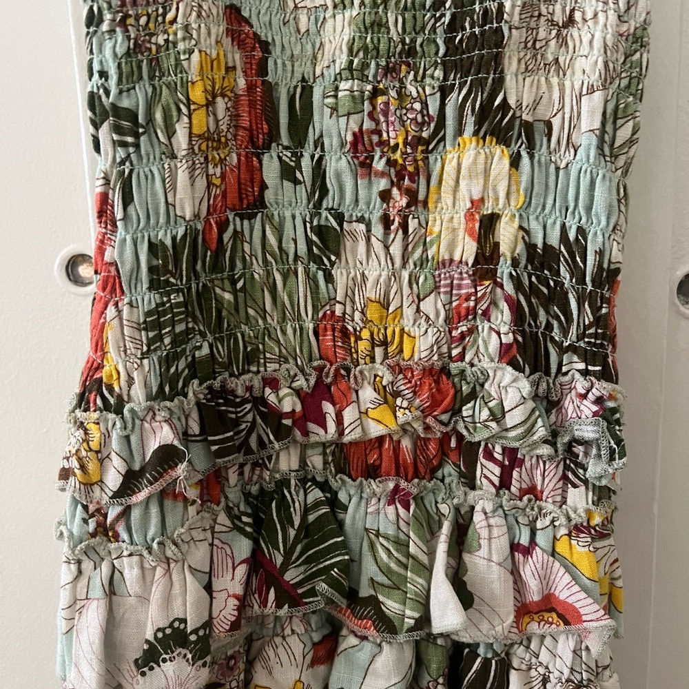 Floral Ruched Mini Dress - Picture 2 of 3
